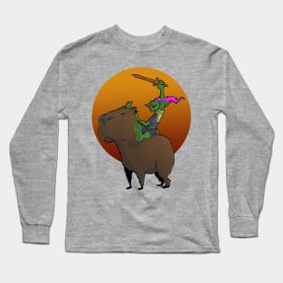 Goblin Riding Capybara Long Sleeve T-Shirt